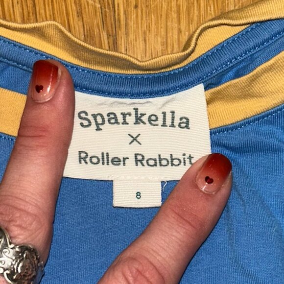 Sparkella x Roller Rabbit Kids Sequin Tee - Picture 2 of 2